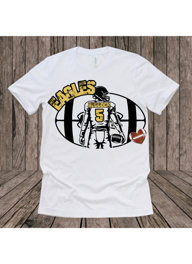 Custom Football Tee