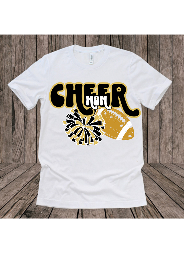 Groovy Cheer Mom Tee
